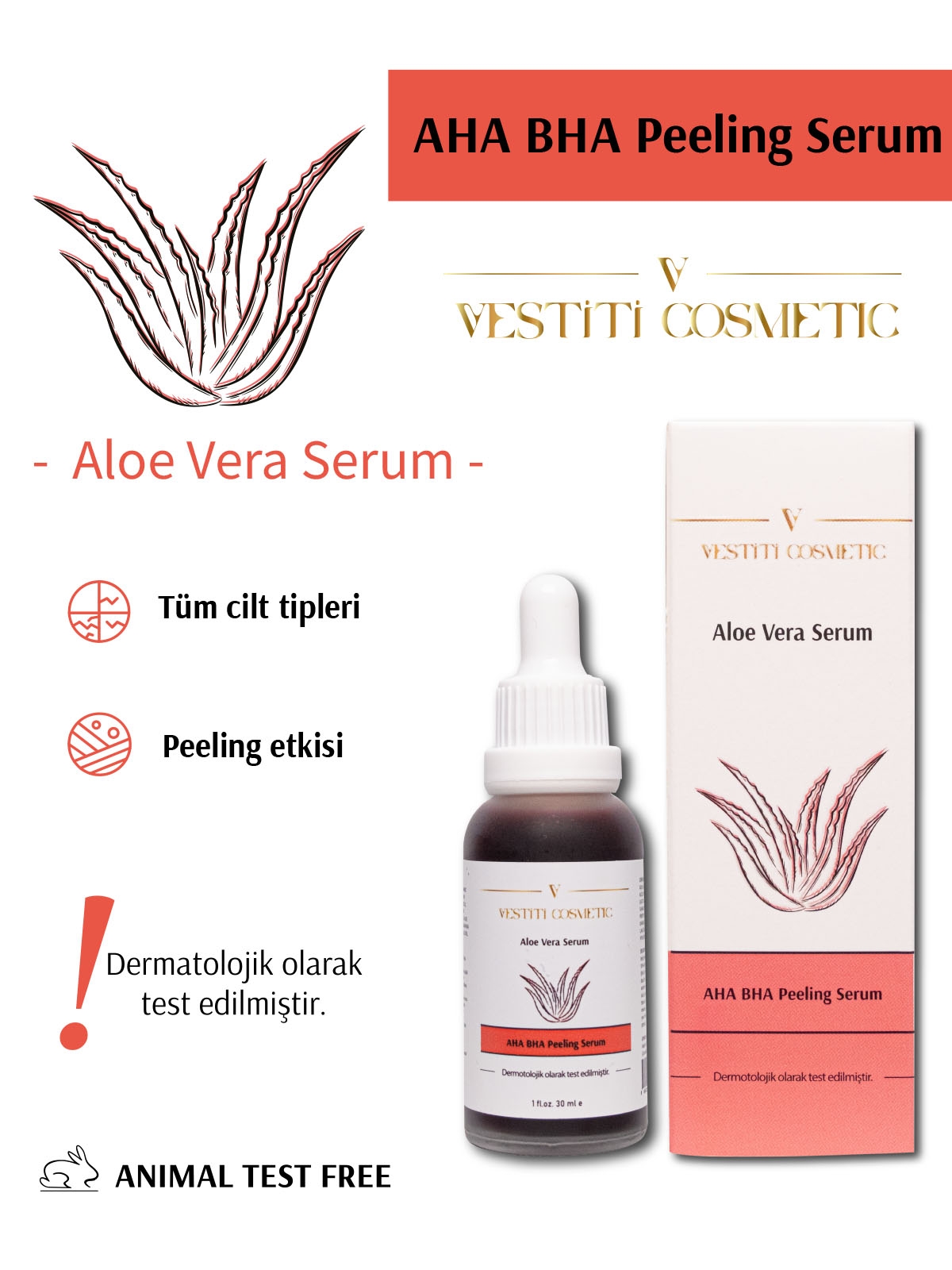 ALOE VERA PEELING - AHA BHA PEELING SERUM