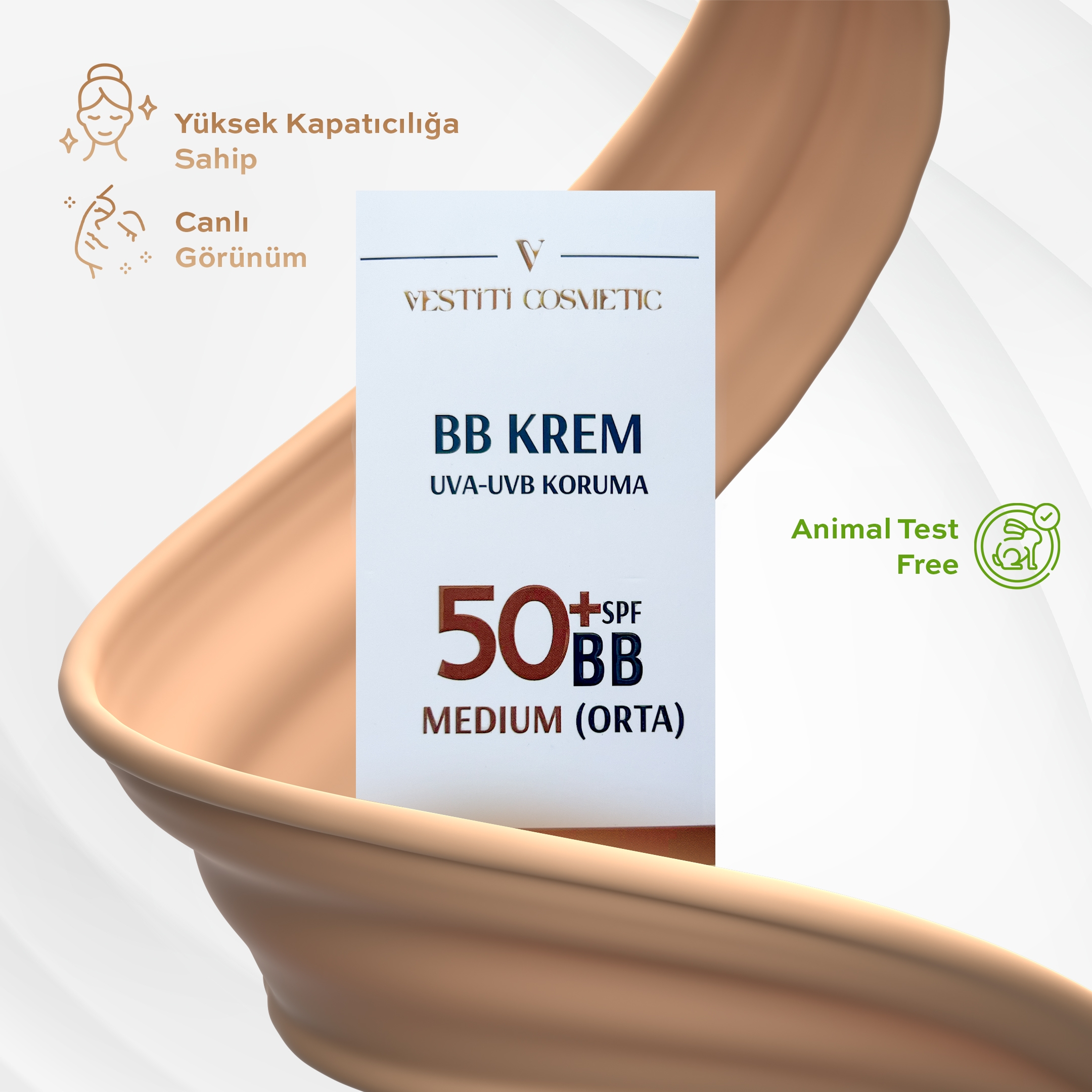 BB Krem Orta (Medium)+50 SPF 